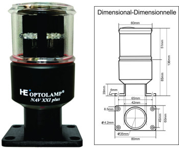 LUZ a LED TRI-COLOR de NAVEGACI&Oacute;N "NAV XXI Pro"